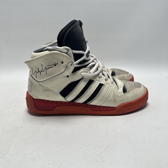 Y-3 Hayworth Yohji Yamamoto Adidas White/Red High Top Basketball Sneaker Sz 9 main image 13